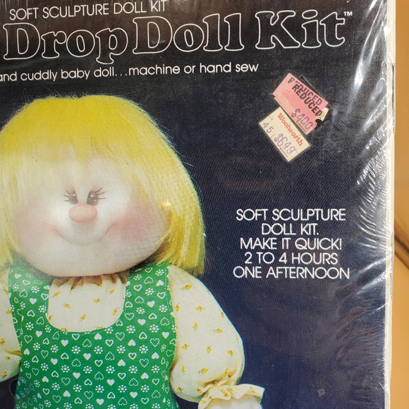 Vintage Soft Sculpture Doll Craft Kit #873 LEMON DROP KIT -YKI Valiant 1982 - Picture 4 of 8